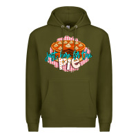 Army Green Just Here For The Pie Premium Hoodie - LillyAllenDesigns