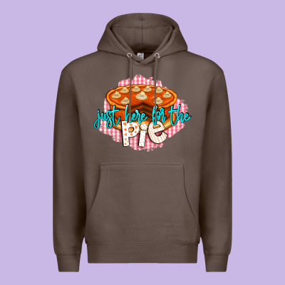 Just Here For The Pie Premium Hoodie Designed By Lillyallendesigns