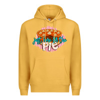 Mustard Just Here For The Pie Premium Hoodie - LillyAllenDesigns