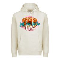 Oatmeal Heather Just Here For The Pie Premium Hoodie - LillyAllenDesigns