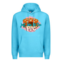 Ocean Blue Just Here For The Pie Premium Hoodie - LillyAllenDesigns
