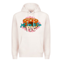 Pale Pink Just Here For The Pie Premium Hoodie - LillyAllenDesigns