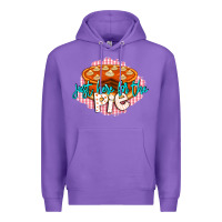 Purple Just Here For The Pie Premium Hoodie - LillyAllenDesigns