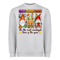 Heather Grey hallothanksmas its the most wonderful time of the Heavyweight Sweatshirt - texasbilliewilder
