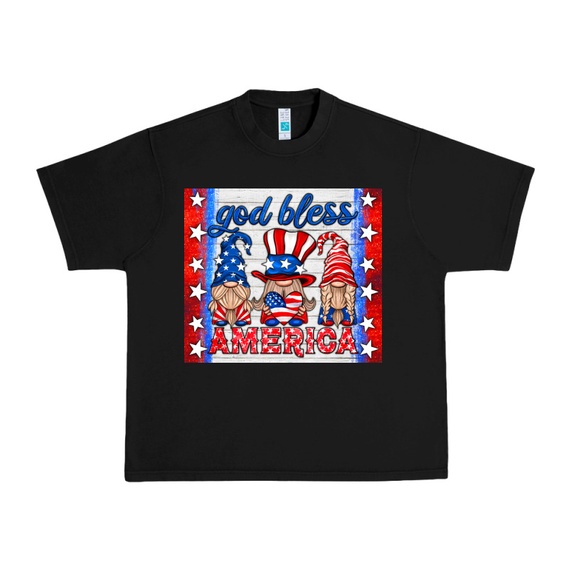 God Bless America Gnomes Urban Heavy Tee by HRA Design Shop | Teevron