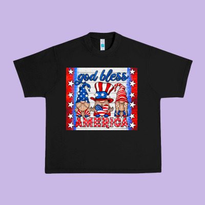 God Bless America Gnomes Urban Heavy Tee Designed By Hra Design Shop