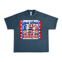 Midnight Navy god bless America gnomes Urban Heavy Tee - HRA Design Shop