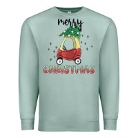 Seafoam merry christmas kids car Premium Sweatshirt - MaliasSmallBusiness