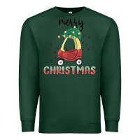 Sports Green merry christmas kids car Premium Sweatshirt - MaliasSmallBusiness