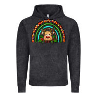 Vintage Black reindeer rainbow christmas Vintage Hoodie - RanaPortraitStore