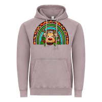 Vintage Zinc reindeer rainbow christmas Vintage Hoodie - RanaPortraitStore