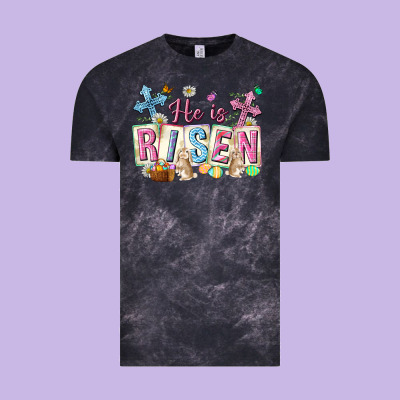 He Is Risen Easter With Flowers Vintage Tee Designed By Neo Western