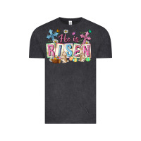 Vintage Black he is risen easter with flowers Vintage Tee - Neo Western