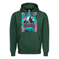 Sports Green just a girl who loves pandas Zipper Hoodie - LillyAllenDesigns