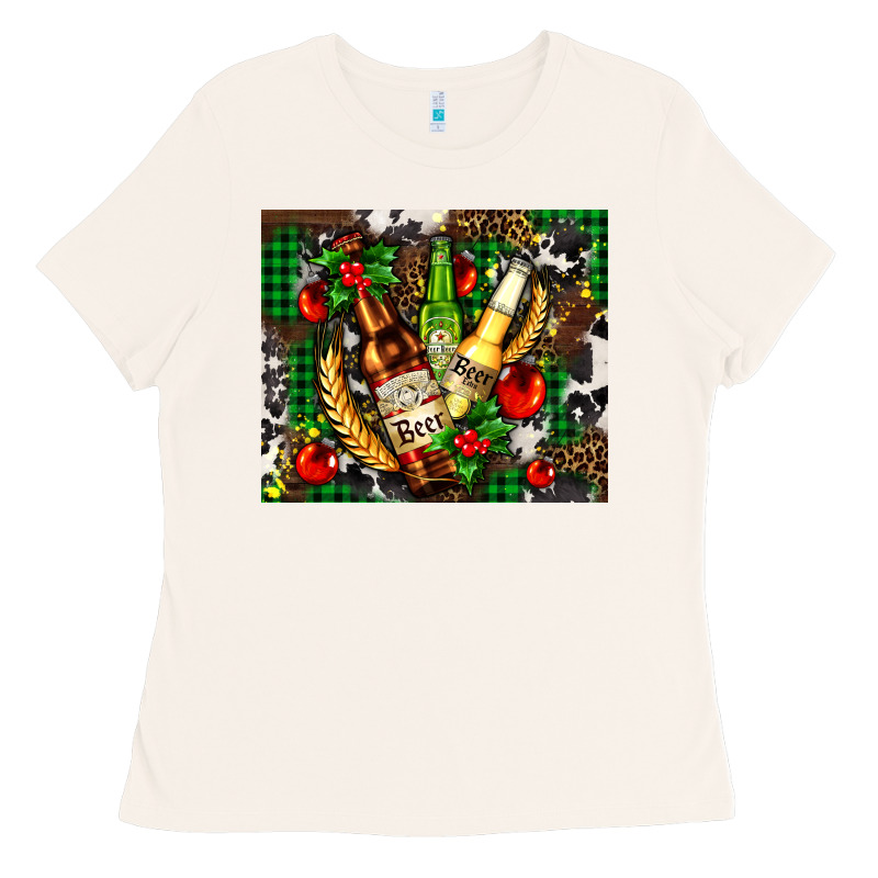Beer Set For Christmas Ladies Tee by AdoDesignShop | Teevron
