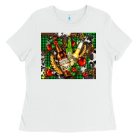 White beer set for Christmas Ladies Tee - AdoDesignShop