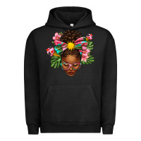 Pigment Black Afro Woman Summer Urban Hoodie - texasbilliewilder