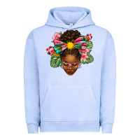Pigment Grape Ice Afro Woman Summer Urban Hoodie - texasbilliewilder