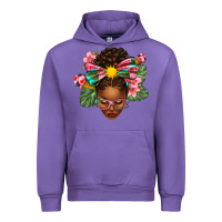 Tulip Afro Woman Summer Urban Hoodie - texasbilliewilder