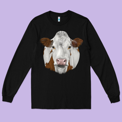 Simmental Long Sleeve Tee Designed By Jahusdesignshop