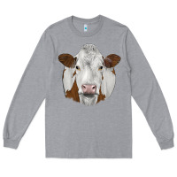 Heather Grey simmental Long Sleeve Tee - JahusDesignShop
