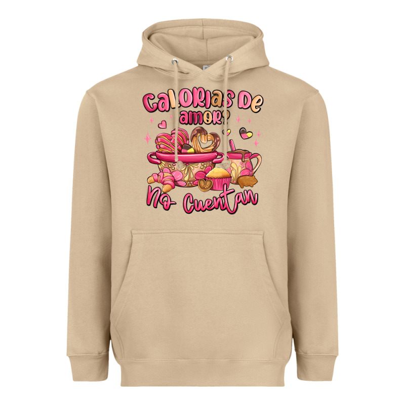 Calorias De Amor No Cuentan Mexican Valentines Day Heavyweight Hoodie by MaliasSmallBusiness | Teevron