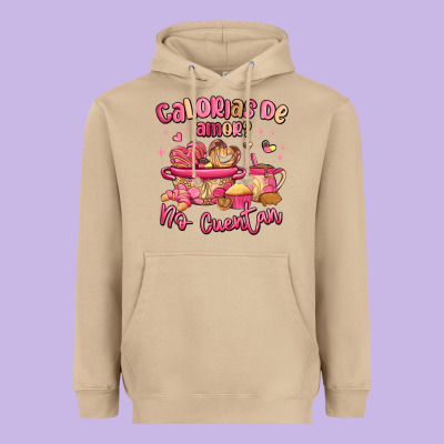 Calorias De Amor No Cuentan Mexican Valentines Day Heavyweight Hoodie Designed By Maliassmallbusiness