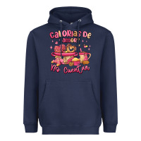 Navy calorias de amor no cuentan mexican valentines day Heavyweight Hoodie - MaliasSmallBusiness