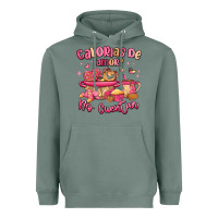 Sage calorias de amor no cuentan mexican valentines day Heavyweight Hoodie - MaliasSmallBusiness