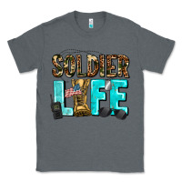 Charcoal Heather soldier  life Classic Tee - AdoDesignShop