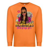 Mind The Business That Pays You Afro Woman Premium Sweatshirt | Teevron