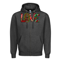 Charcoal Heather our lady of guadalupe christmas love Zipper Hoodie - Jasminsmagicworld