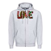 Heather Grey our lady of guadalupe christmas love Zipper Hoodie - Jasminsmagicworld