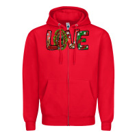 Red our lady of guadalupe christmas love Zipper Hoodie - Jasminsmagicworld