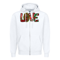 White our lady of guadalupe christmas love Zipper Hoodie - Jasminsmagicworld