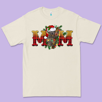 Christmas Koala Mom Premium Tee Designed By Barkaloodesign