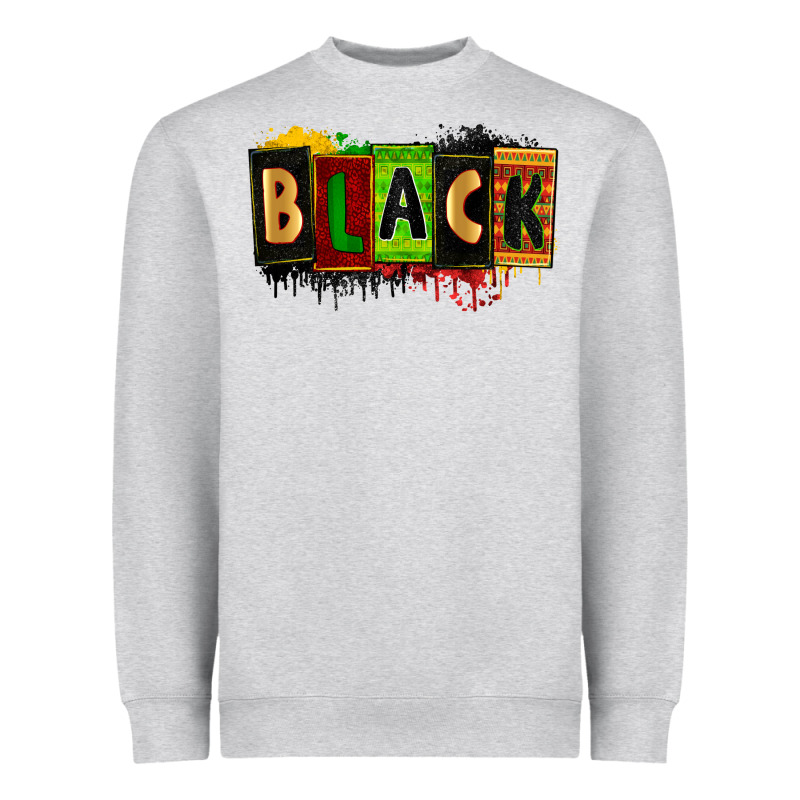 Black Juneteenth Heavyweight Sweatshirt by Zillion Design Studio | Teevron