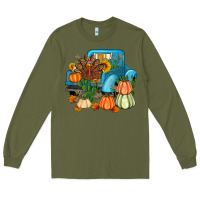 Army Green Thanksgiving turkey truck Long Sleeve Tee - Artiststas
