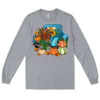 Heather Grey Thanksgiving turkey truck Long Sleeve Tee - Artiststas