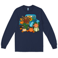 Navy Thanksgiving turkey truck Long Sleeve Tee - Artiststas
