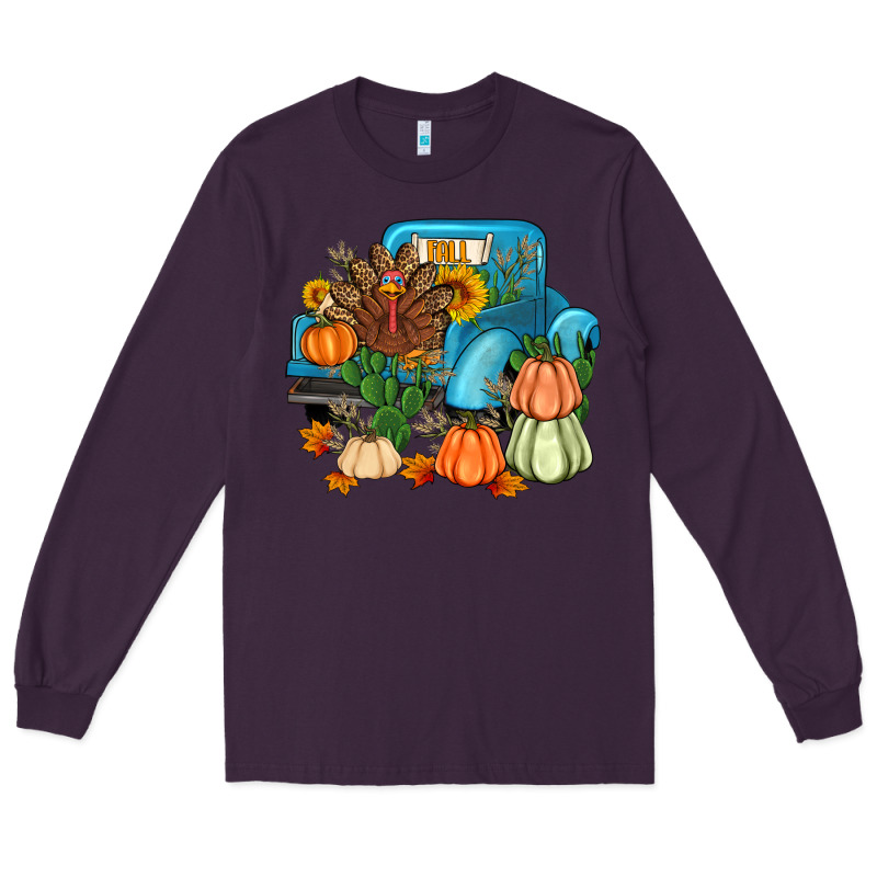 Thanksgiving Turkey Truck Long Sleeve Tee by Artiststas | Teevron