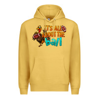 Antique Gold It's All About The Ball Premium Hoodie - LillyAllenDesigns