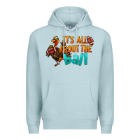 Blue Mist It's All About The Ball Premium Hoodie - LillyAllenDesigns