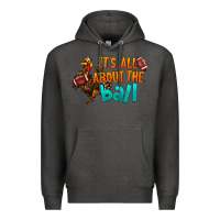 Charcoal Heather It's All About The Ball Premium Hoodie - LillyAllenDesigns