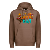 Chestnut It's All About The Ball Premium Hoodie - LillyAllenDesigns