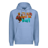 Colony Blue It's All About The Ball Premium Hoodie - LillyAllenDesigns