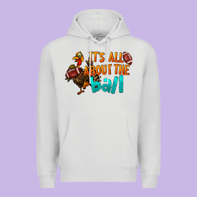 It's All About The Ball Premium Hoodie Designed By Lillyallendesigns