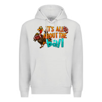 Dove Grey It's All About The Ball Premium Hoodie - LillyAllenDesigns