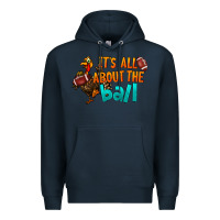 Navy It's All About The Ball Premium Hoodie - LillyAllenDesigns