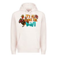 Pale Pink It's All About The Ball Premium Hoodie - LillyAllenDesigns